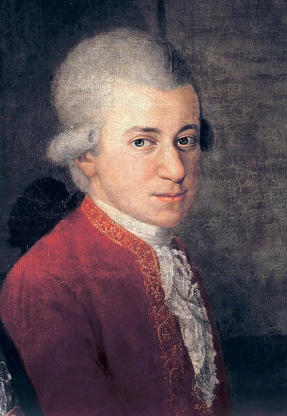 Wolfgang Amadeus Mozart (1756-1791) - Detail par Johann Nepomuk della Croce (1736-1819)