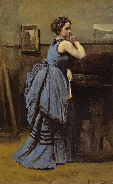 The Woman in Blue, 1874 (oil on canvas)
