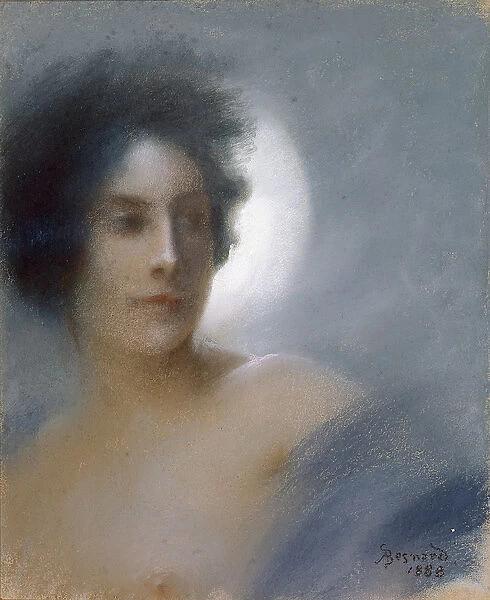 Woman with a Crescent Moon or, The Eclipse, 1888 (pastel on paper)