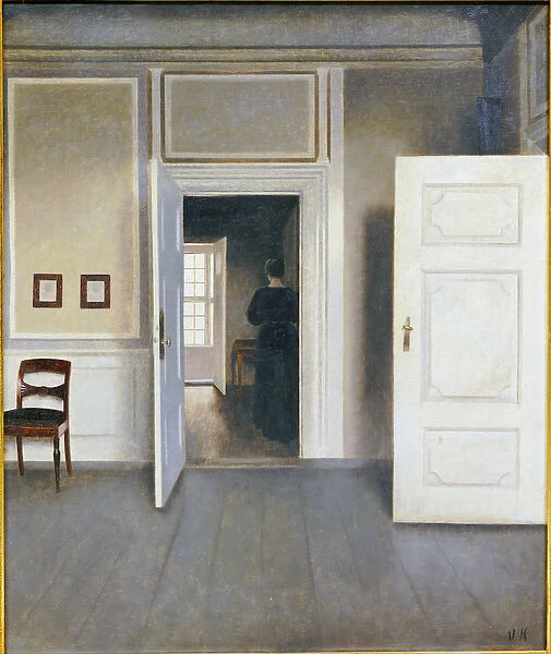 Woman in an Interior, Strandgrade 30, 1901 (oil on canvas)