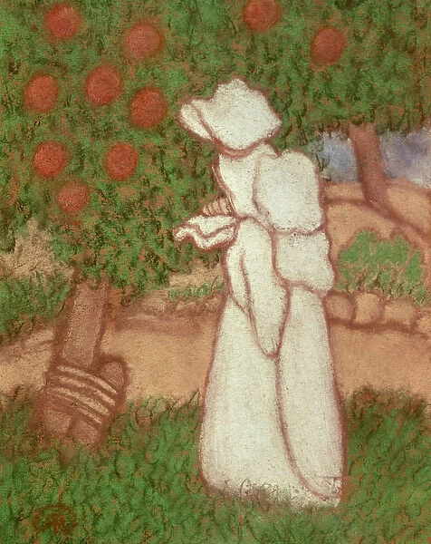 Woman in a White Dress, 1896 (pastel on paper)