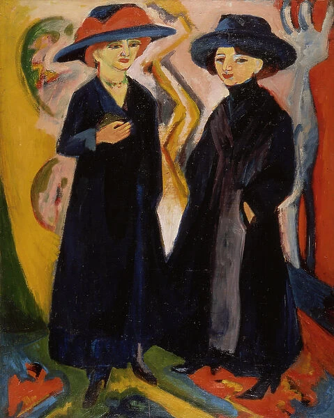 Two Women, c. 1910s (oil on canvas)