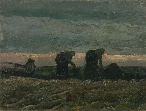 Two women on the Heath, 1883 (oil on canvas)