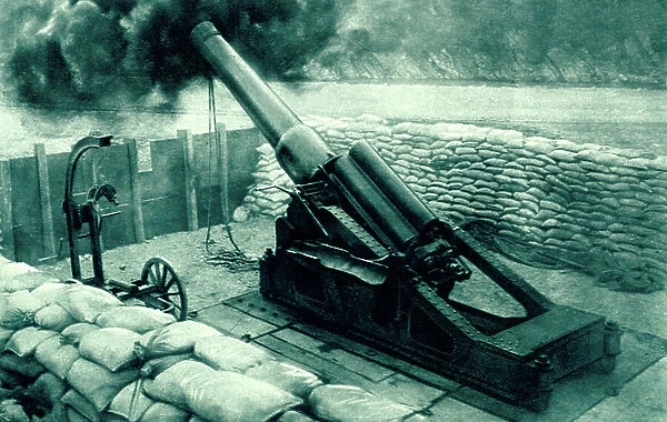 World War 1: Italian 12- inch artillery gun