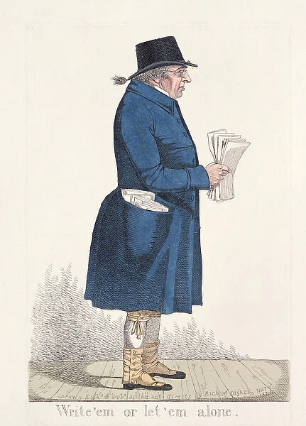 Write em or let em alone, from City Characters, 1824