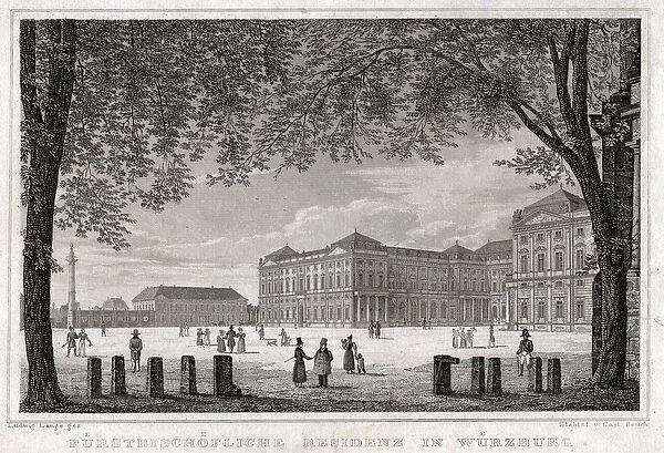 Wurzburg. (engraving, ca. 1850)