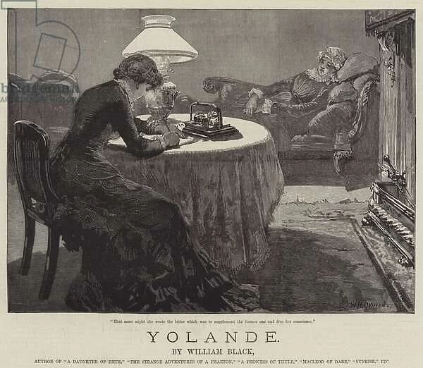 Yolande, by William Black (engraving)