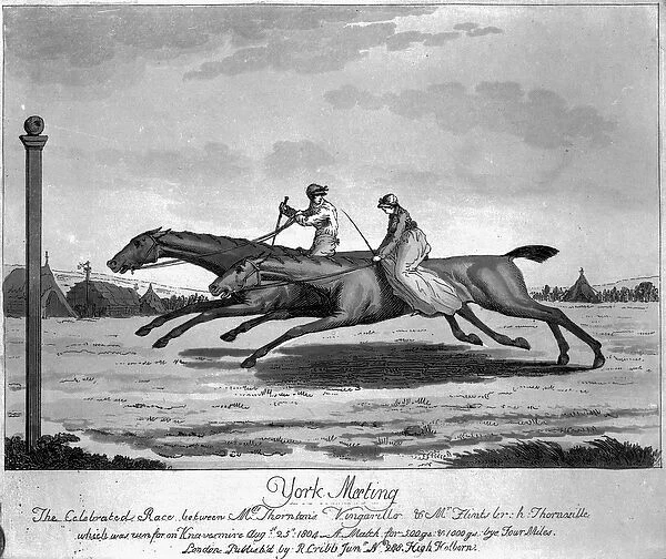 York Meeting, The Celebrated Race between Mr. Thorntons Vingarillo and Mr