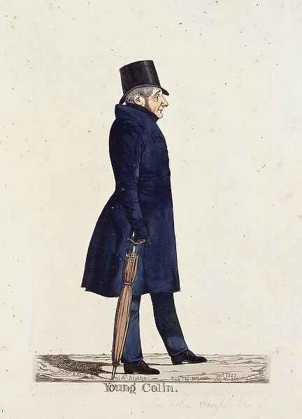 Young Colin, 1827 (coloured etching)