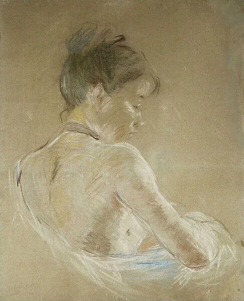 Young Girl With Naked Shoulders; Jeune Fille Aux Epaules Nues, 1885 (pastel on paper)