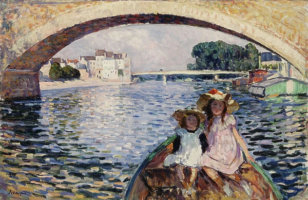 Young Girls on a Barge; Jeunes Filles en Barques, 1903 (oil on canvas)