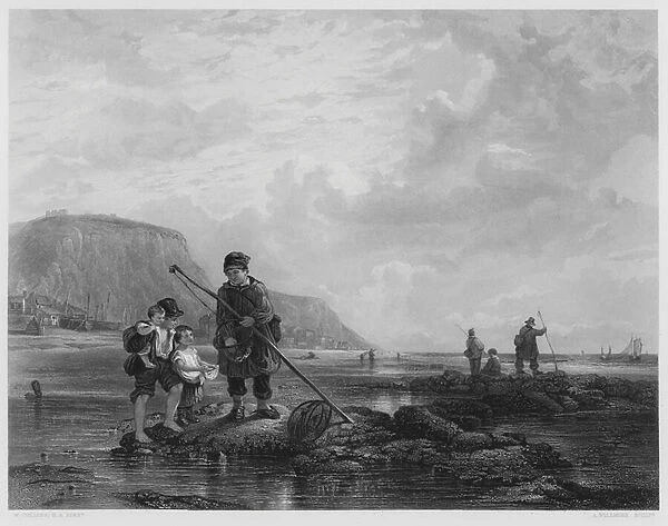 The Young Shrimpers, from the picture in the Royal Collection (engraving)