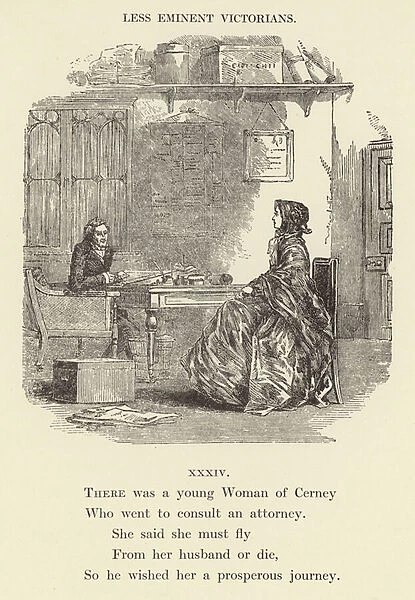 There was a young Woman of Cerney (engraving)