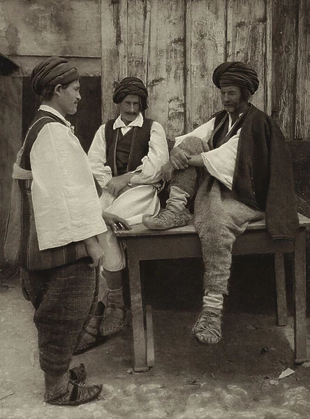 Yugoslavia: Peasants from the Surroundings of Travnik (b  /  w photo)