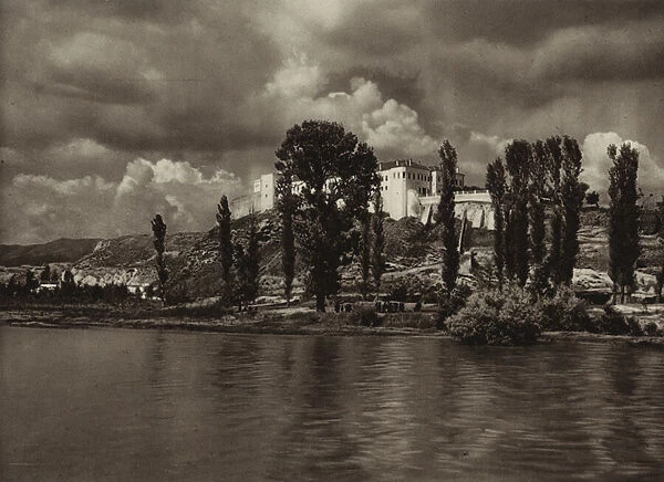 Yugoslavia: Uskub, Castle (b  /  w photo)