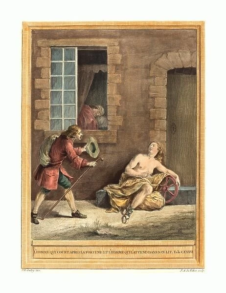 A. -J. de Fehrt after Jean-Baptiste Oudry (French, born 1723 ), L homme qui court