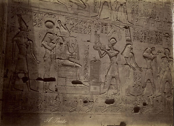 Abydos Offering Osiris Offrende Antonio Beato