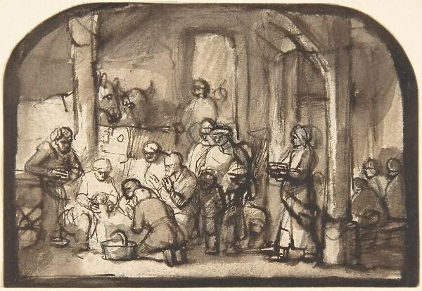 Adoration Shepherds early 1640s Pen brown ink
