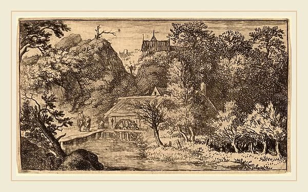 Allart van Everdingen (Dutch, 1621-1675), Water Mill at the Foot of a Mountain, probably