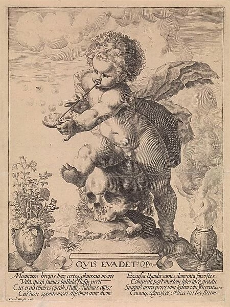 Allegory of the transience, Anonymous, Pieter van den Berge, 1694 - 1737