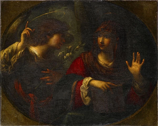 Annunciation oil canvas 62 x 77 cm unmarked Carlo Dolci