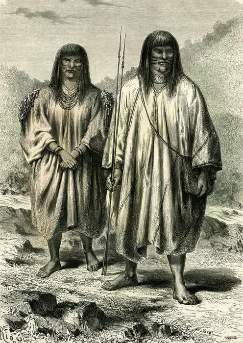 Framed Print : Antis Indians Print, 1869 Peru