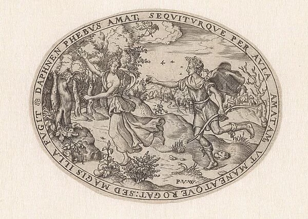 Apollo Chasing Daphne, Paulus van Wtewael, 1565 - 1611