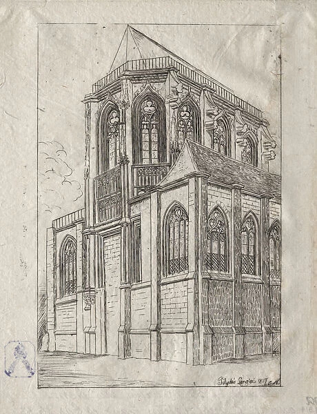 Apse Church St. Martin-sur-Renelle 1860 Charles Meryon
