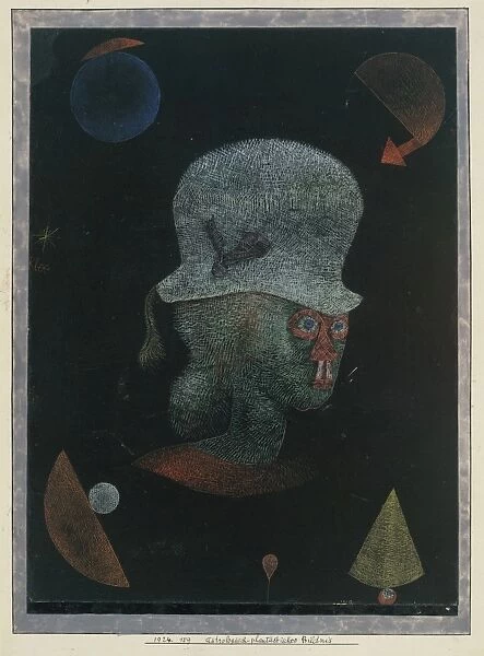 Astrological Fantasy Portrait 1924 Gouache paper