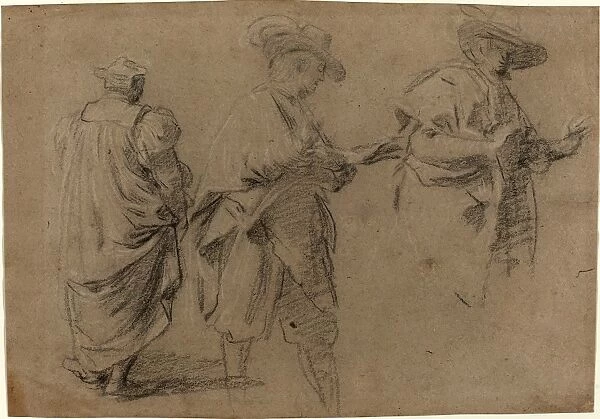 Attributed to Eustache Le Sueur (French, 1617 - 1655), A Judge and Two Gentlemen Lawyers