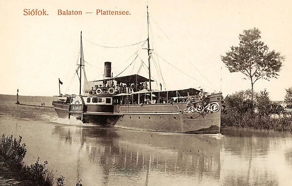 Baross ship 1889 1908 Somogy County Siofok Plattensee
