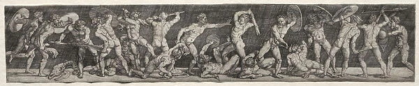 Battle Naked Men Barthel Beham German 1502-1540