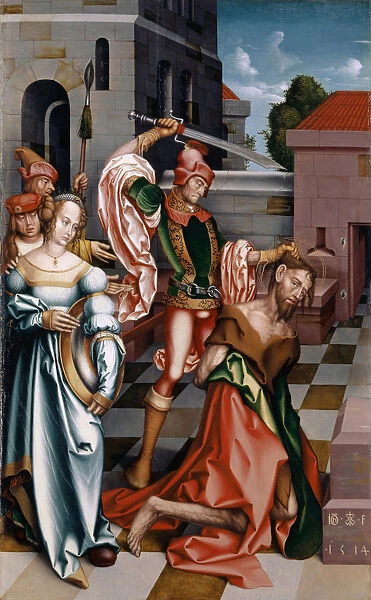 beheading John Baptist inside sermon Herod outside