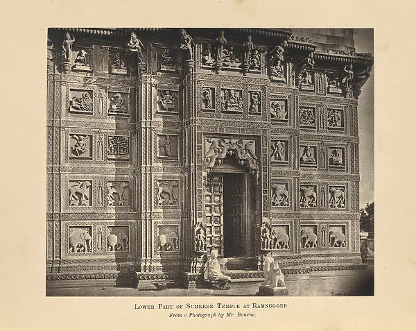 Benares Sumeree Temple Ramnuggur showing carvings