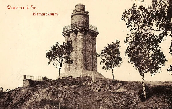 Bismarckturm Dehnitz 1913 Landkreis Leipzig Wurzen