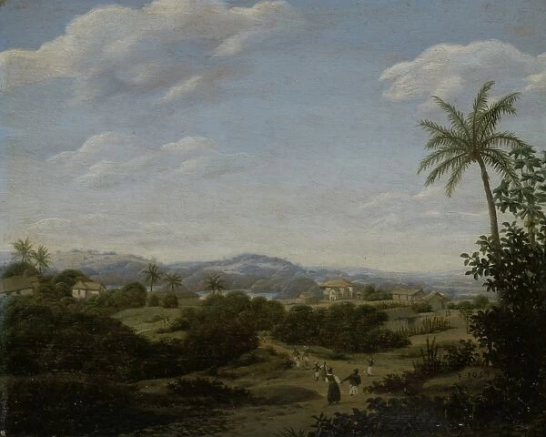 Brazilian Landscape Brazil, Frans Jansz Post, 1670 - 1680