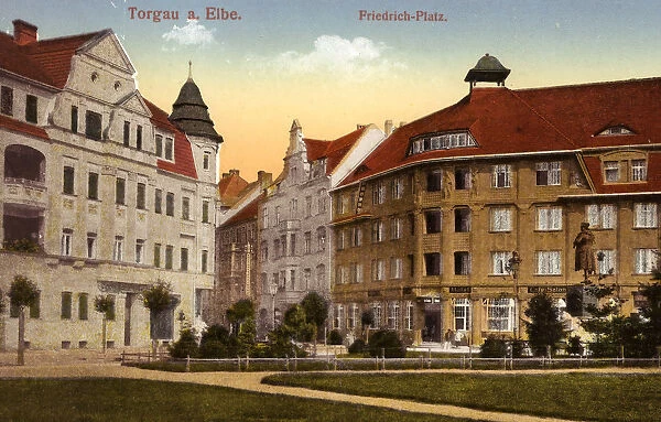 Buildings Torgau Statue Friedrich II Prussia