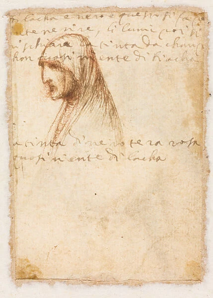 Bust-Length Profile Old Woman verso 1521. Dosso Dossi