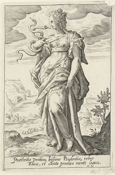 Caution (Prudence), Anonymous, Hendrick Goltzius, Claes Jansz. Visscher (II), 1601 - 1652