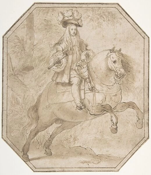 Charles II Spain Horseback late 17th century