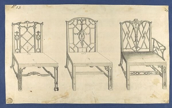 Chinese Chairs Chippendale Drawings Vol I ca
