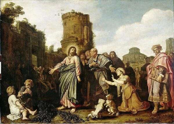 Christ and the Canaanite Woman, Pieter Lastman, 1617