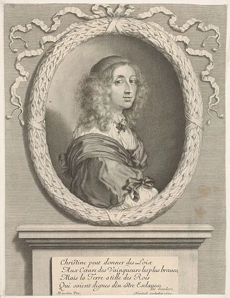 Christine reine de Suede 1654 Engraving third state
