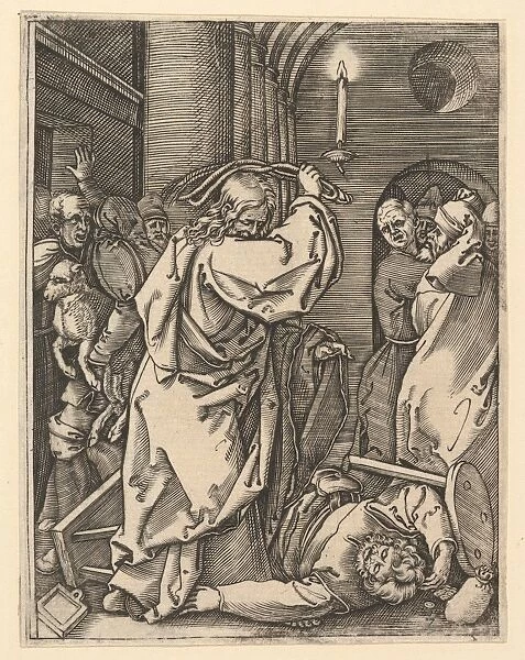 Cleansing Temple Christ driving money-changers