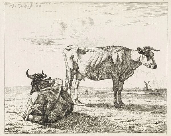 Cows in a pasture, Wouter Johannes van Troostwijk, 1810