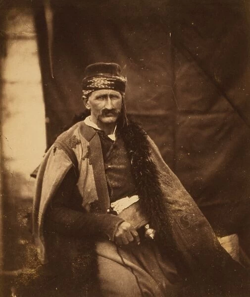 A Croat chief, Crimean War, 1853-1856, Roger Fenton historic war campaign photo