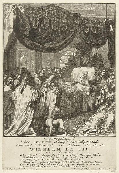 Death of William III, King of England, Pieter van den Berge, 1702 - 1704