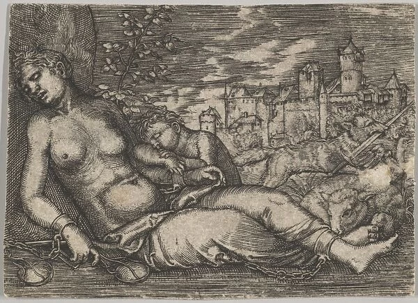 Der Welt Lauf Sleeping Justice copy early 16th century
