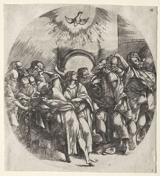 descent holy spirit 1518 Domenico Campagnola