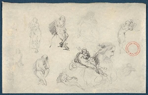 Drawings Prints, Drawing, Studies Michelangelo, Artist, Jean-Baptiste Carpeaux, French